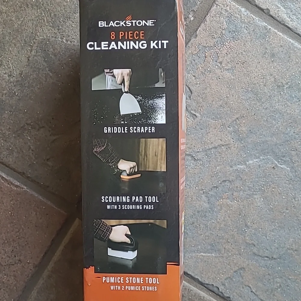 Brand New Box Set 8 piece Blackstone Grill Griddle Cleaning Kit
